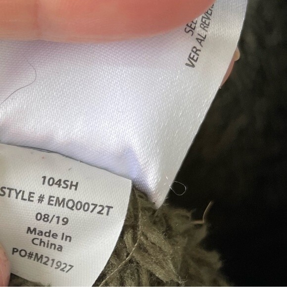 Eddie Bauer Green Quarter-Zip Fleece Pullover Size L - Picture 5 of 6